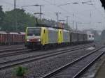 Br.189-Dispolok/149870/189-926rt--189-930- 189 926RT + 189 930 + 189 456 + 189 101 + 189 106 + SNCB 1818 + 1822 in Kln-West am 2.8.2009.